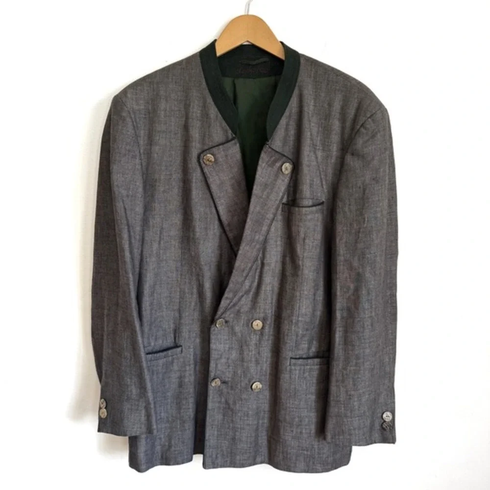 Lodenfrey Austrian Linen Jacket Loden Style‎ Blazer Made in Austria L